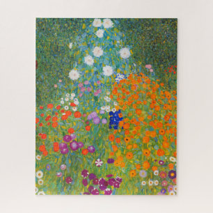 Flower Garden by Gustav Klimt Jigsaw Puzzle