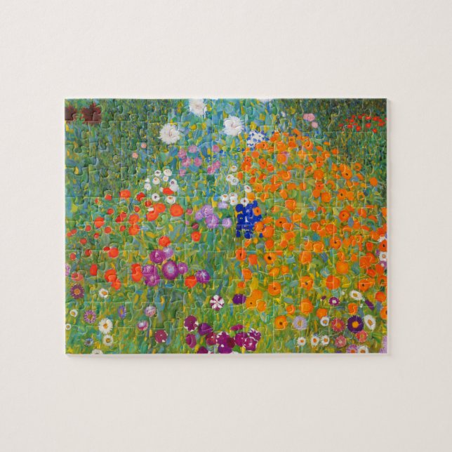 Flower Garden by Gustav Klimt Jigsaw Puzzle (Horizontal)