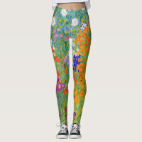 Flower Garden by Gustav Klimt Leggings