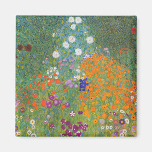 Flower Garden (by Gustav Klimt) Magnet