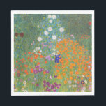 Flower Garden (by Gustav Klimt) Napkin<br><div class="desc">This design features a painting by Austrian artist Gustav Klimt (1862–1918). It is a depiction of a beautiful flower garden in Klimt's typical impressionist style. The flowers almost look like they're overflowing, and it's impossible not to feel uplifted by their beauty. The original work was completed in 1907 and its...</div>
