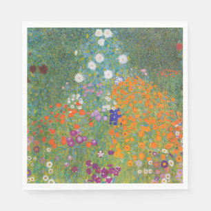 Flower Garden (by Gustav Klimt) Napkin
