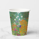 Flower Garden by Gustav Klimt  Paper Cups<br><div class="desc">Please visit my store for more interesting design and more colour choice => zazzle.com/colorfulworld*</div>