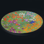 Flower Garden by Gustav Klimt Paper Plate<br><div class="desc">Please visit my store for more interesting design and more color choice => zazzle.com/colorfulworld*</div>
