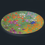 Flower Garden by Gustav Klimt Paper Plate<br><div class="desc">Please visit my store for more interesting design and more color choice => zazzle.com/colorfulworld*</div>