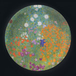 Flower Garden (by Gustav Klimt) Paper Plate<br><div class="desc">This design features a painting by Austrian artist Gustav Klimt (1862–1918). It is a depiction of a beautiful flower garden in Klimt's typical impressionist style. The flowers almost look like they're overflowing, and it's impossible not to feel uplifted by their beauty. The original work was completed in 1907 and its...</div>
