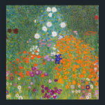 Flower Garden by Gustav Klimt Poster<br><div class="desc">Beautiful Gustav Klimt painting of a flower garden. Various colors of unique flowers in the garden fit just amazing on our products and gift ideas. Discover more related products with this Klimt painting by visiting our store.</div>