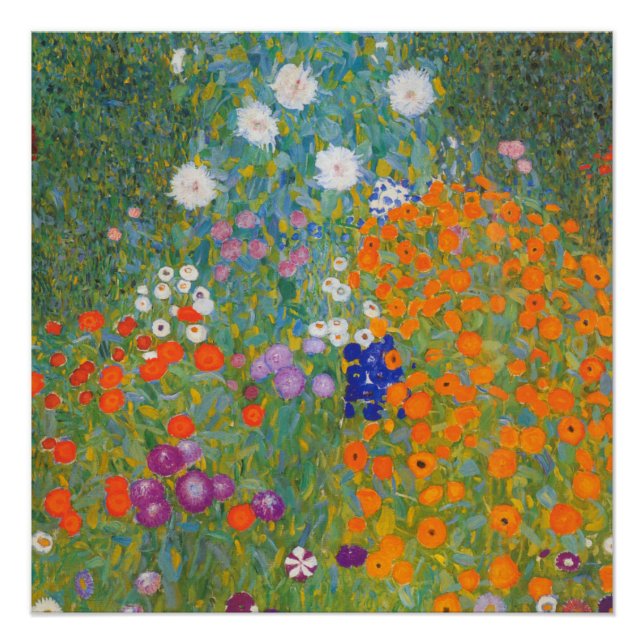 Flower Garden by Gustav Klimt Poster (Front)