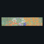 Flower Garden by Gustav Klimt Short Table Runner<br><div class="desc">Beautiful colourful painting of a flower garden by Gustav Klimt. Amazing variations of colours and beautiful flowers fit just beautiful on many sorts of wonderful products and gift ideas.</div>