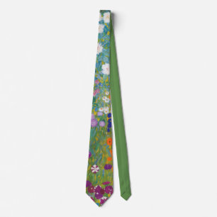 Flower Garden (by Gustav Klimt) Tie