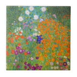 Flower Garden by Gustav Klimt Tile<br><div class="desc">Please visit my store for more interesting design and more color choice => zazzle.com/colorfulworld*</div>