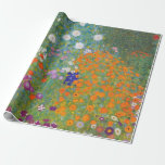 Flower Garden by Gustav Klimt Wrapping Paper<br><div class="desc">Beautiful colourful painting of a flower garden by Gustav Klimt. Amazing variations of colours and beautiful flowers fit just beautiful on many sorts of wonderful products and gift ideas.</div>