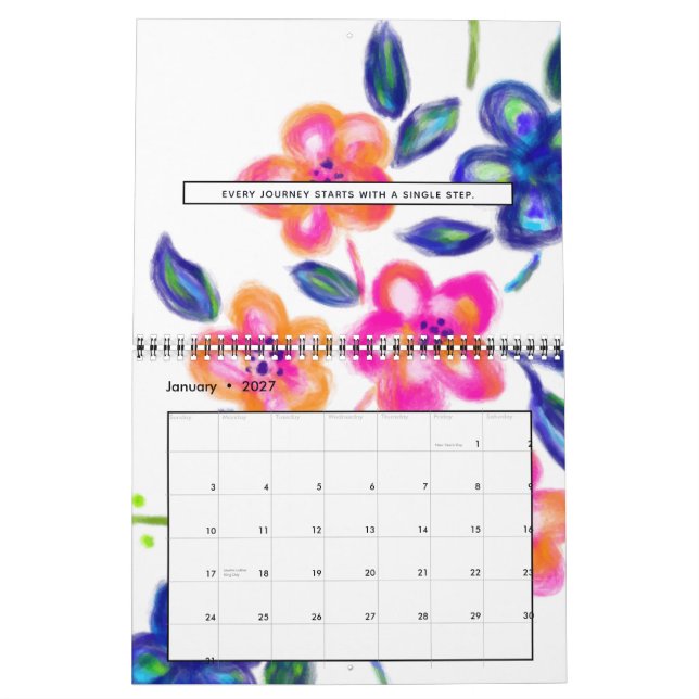 Flower Garden Calendar (Jan 2027)