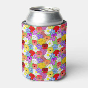 Flower Garden Can Cooler