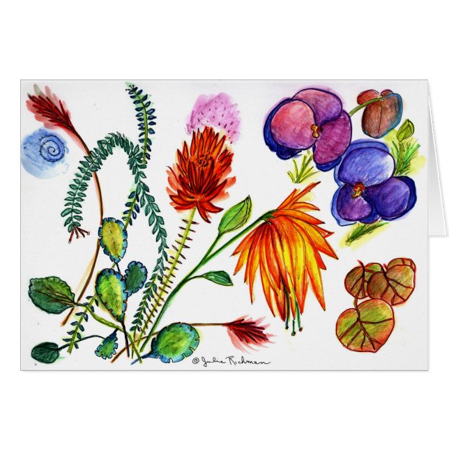 Flower Garden Card (Front Horizontal)