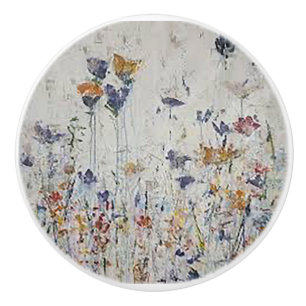 Flower Garden Ceramic Knob