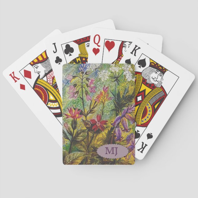 Flower Garden Detail Playing Cards (Back)