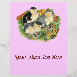 Flower Garden Ducklings Flyer