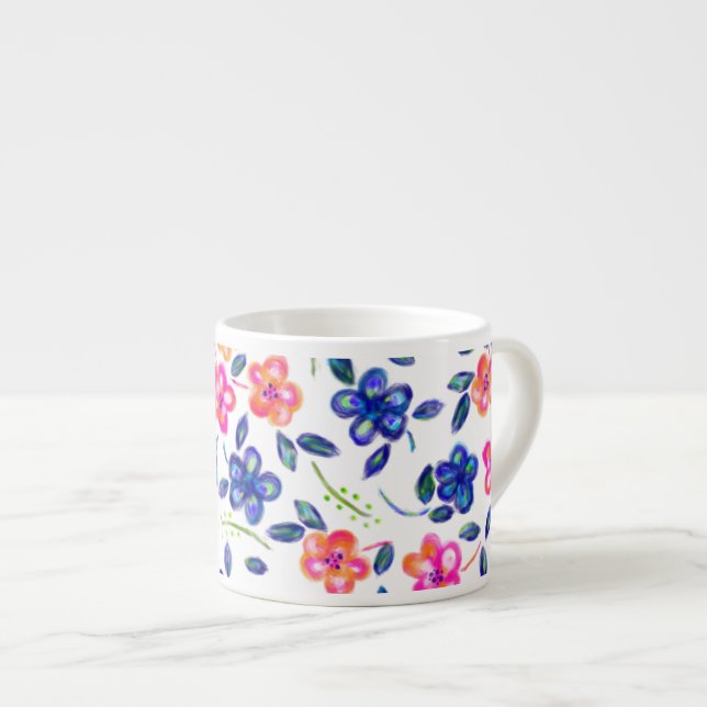 Flower Garden Espresso Cup (Front Right)