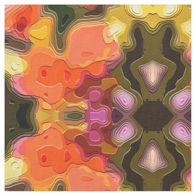FLOWER GARDEN FABRIC (Close Up)