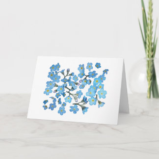 Flower Garden - Forget Me Nots Card