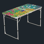 Flower Garden, Gustav Klimt Beer Pong Table<br><div class="desc">Gustav Klimt (July 14, 1862 – February 6, 1918) was an Austrian symbolist painter and one of the most prominent members of the Vienna Secession movement. Klimt is noted for his paintings, murals, sketches, and other objets d'art. In addition to his figurative works, which include allegories and portraits, he painted...</div>