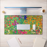 Flower Garden, Gustav Klimt Desk Mat<br><div class="desc">Gustav Klimt (July 14, 1862 – February 6, 1918) was an Austrian symbolist painter and one of the most prominent members of the Vienna Secession movement. Klimt is noted for his paintings, murals, sketches, and other objets d'art. In addition to his figurative works, which include allegories and portraits, he painted...</div>