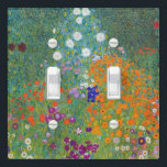 Flower Garden Gustav Klimt Fine Art Light Switch Cover<br><div class="desc">A double light switch cover with the fine art painting by Gustav Klimt (1862-1918),  Flower Garden (c. 1906) A colourful depiction of petunias,  asters,  and other flowers in the garden. He was an Austrian artist from the Art Nouveau period.</div>