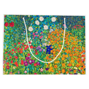 Flower Garden, Gustav Klimt Large Gift Bag