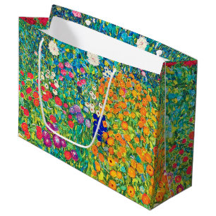 Flower Garden, Gustav Klimt Large Gift Bag