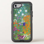 Flower Garden Gustav Klimt Monogram OtterBox Defender iPhone 8/7 Case<br><div class="desc">A painting by Gustav Klimt (1862-1918) entitled Flower Garden,  from the Art Nouveau period to customize with an initial. A garden full of purple,  orange and white flowers,  including petunia and aster.</div>