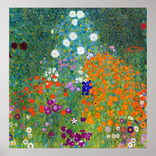 Flower Garden, Gustav Klimt Poster