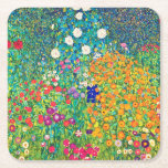 Flower Garden, Gustav Klimt Square Paper Coaster<br><div class="desc">Gustav Klimt (July 14, 1862 – February 6, 1918) was an Austrian symbolist painter and one of the most prominent members of the Vienna Secession movement. Klimt is noted for his paintings, murals, sketches, and other objets d'art. In addition to his figurative works, which include allegories and portraits, he painted...</div>