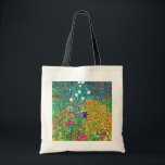 Flower Garden, Gustav Klimt Tote Bag<br><div class="desc">Gustav Klimt (July 14, 1862 – February 6, 1918) was an Austrian symbolist painter and one of the most prominent members of the Vienna Secession movement. Klimt is noted for his paintings, murals, sketches, and other objets d'art. In addition to his figurative works, which include allegories and portraits, he painted...</div>