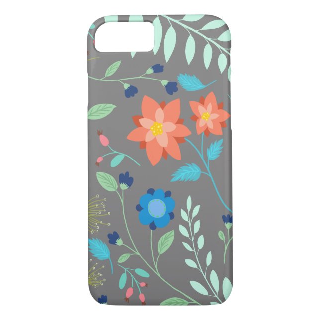 "Flower Garden" iPhone 7, Barely There Case-Mate iPhone Case (Back)