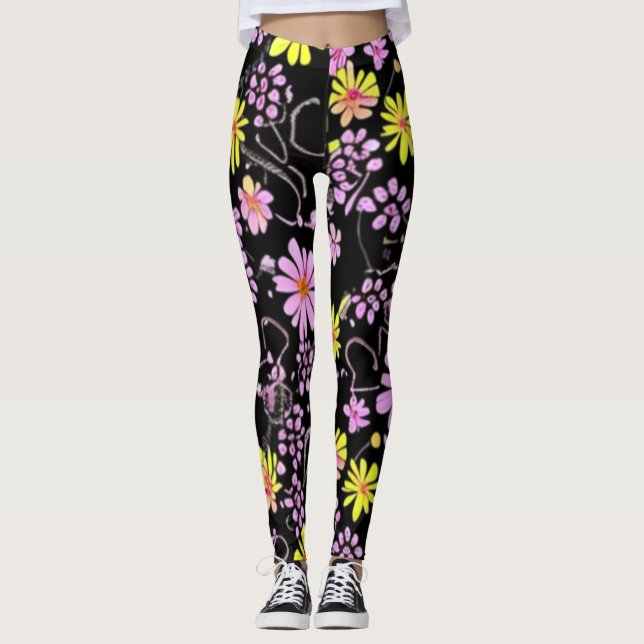 Flower Garden Leggings (Front)
