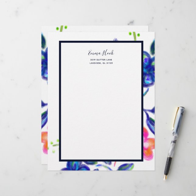Flower Garden Letterhead (Front/Back In Situ)