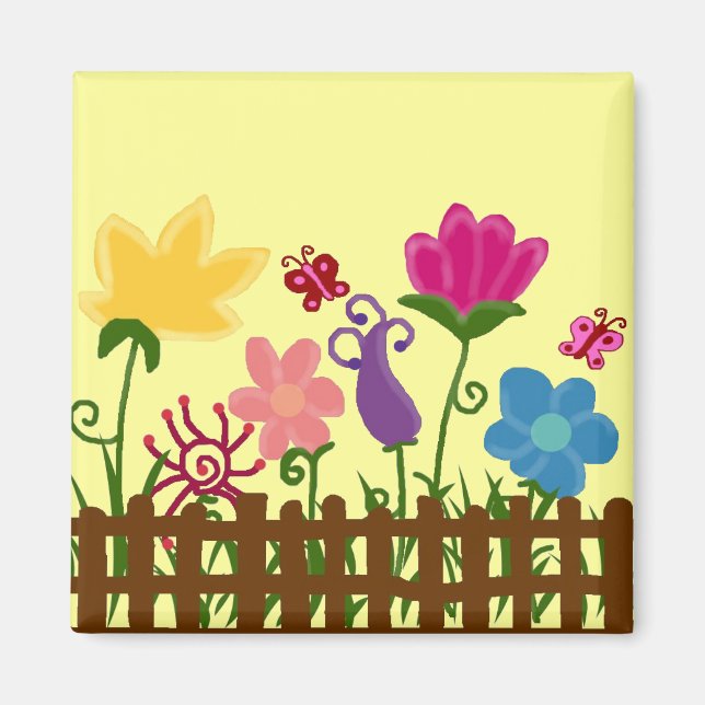 Flower garden magnet (Front)