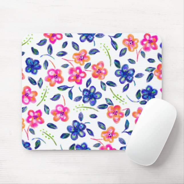 Flower Garden Mouse Pad (With Mouse)