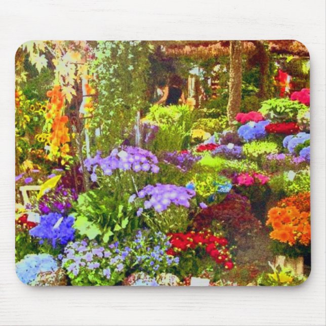 Flower Garden Mouse Pad (Front)