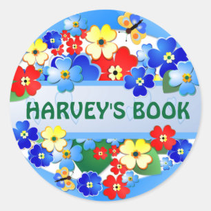 Flower Garden ~ Name Sticker