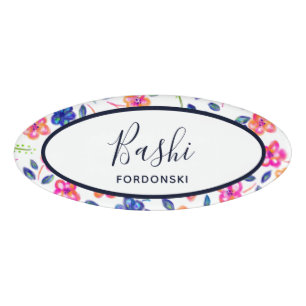 Flower Garden Name Tag