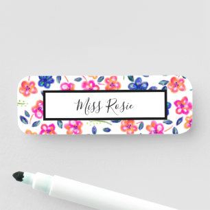 Flower Garden Name Tag