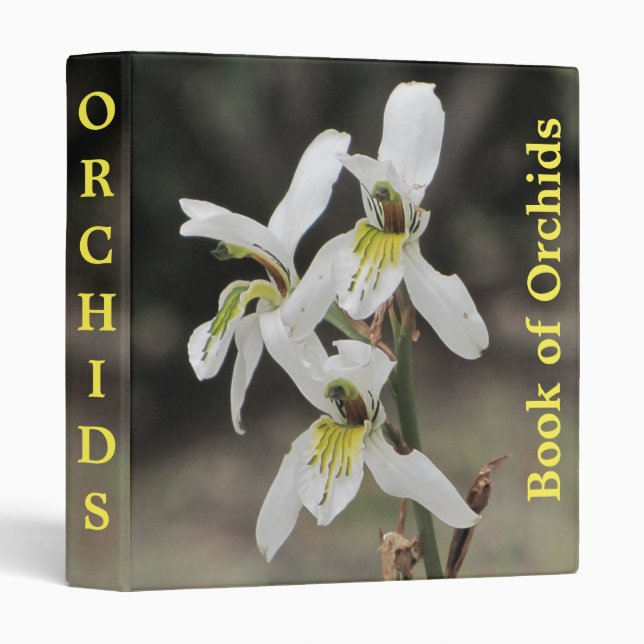 Flower Garden Organizer - Orchid  Binder (Front/Spine)