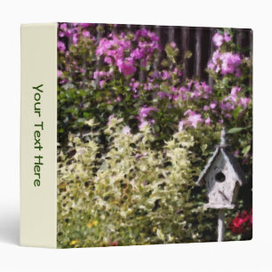 Flower Garden Painting Nature Personalized Binder