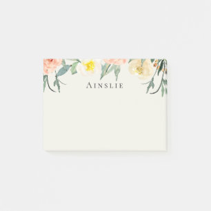 Flower Garden Personalized Post-it Notes