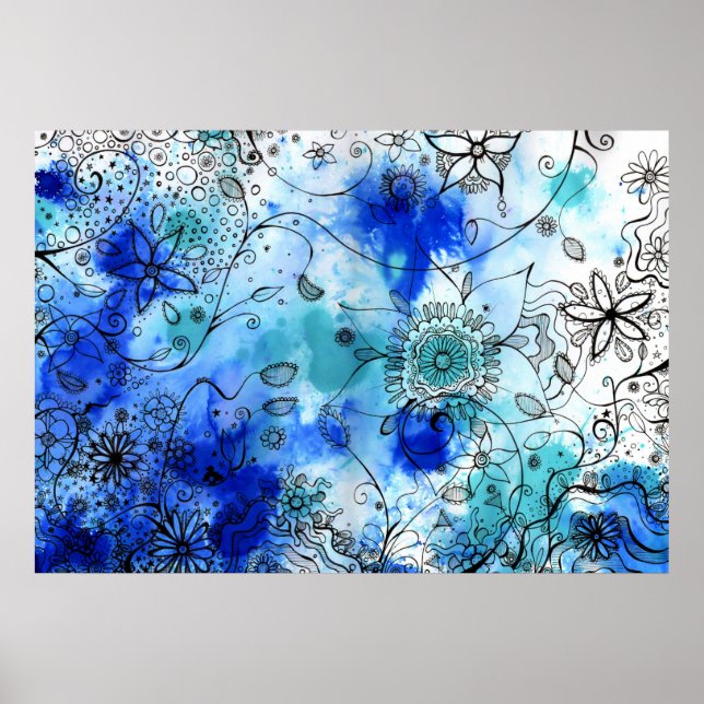 Flower garden - poster (Front)