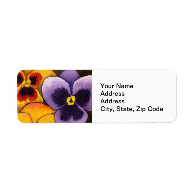 Flower Garden Return Address Label (Front)
