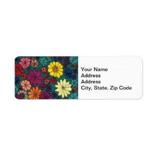 Flower Garden Return Address Label