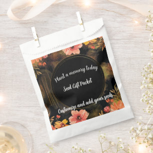 Flower Garden Seed Packet  Favour Bag